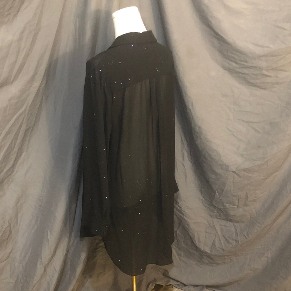 Chico's Black Travelers Collection Top Size Medium Large - Picture 11 of 14